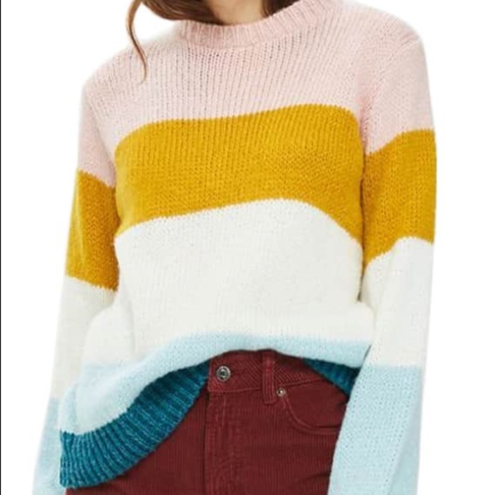 Topshop Colorblock sweater